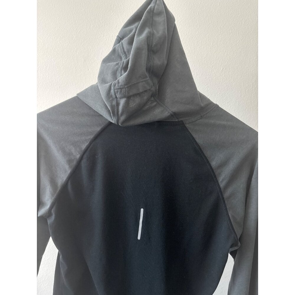 Nike Dri-Fit Running Hoodie Sz M Black Gray Athleisure Zipper Pocket (2013-2016) - Picture 9 of 11